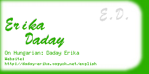 erika daday business card